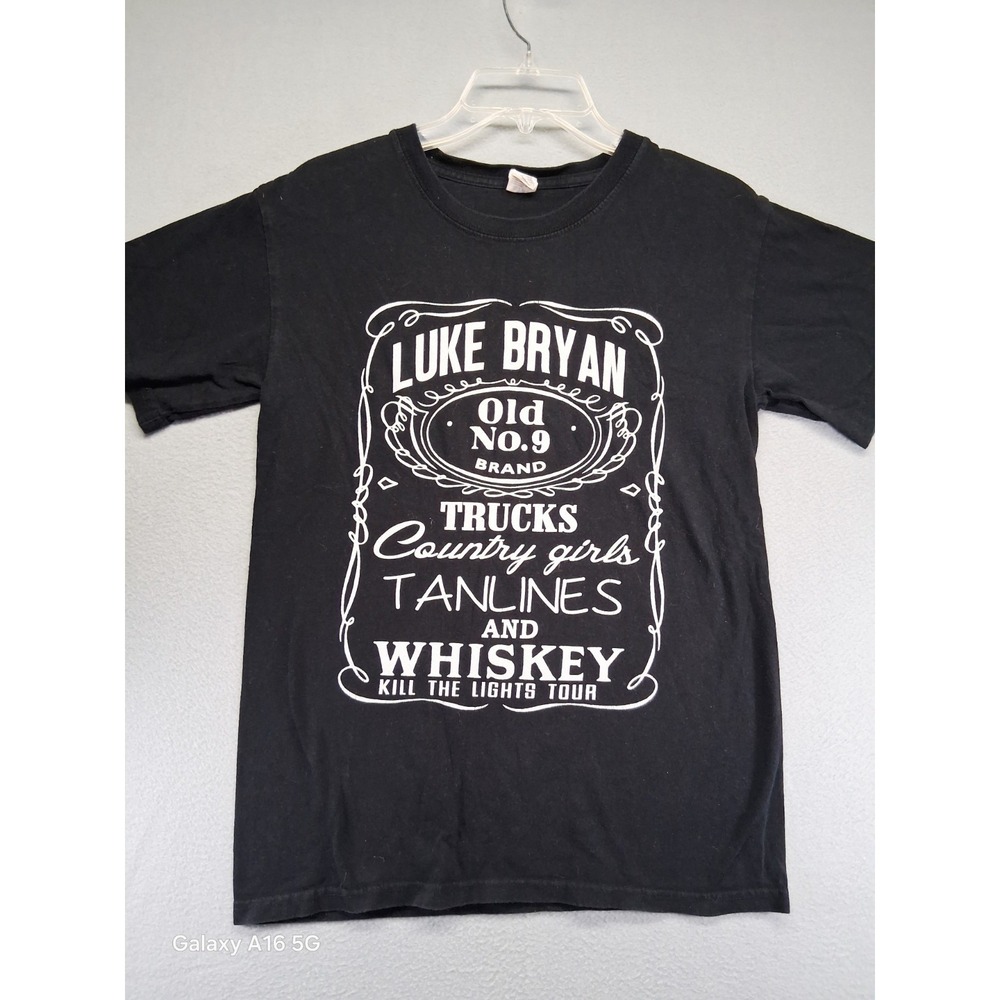 Luke Bryan Kill The Light Tour 2016 Men Black TShirt Size S